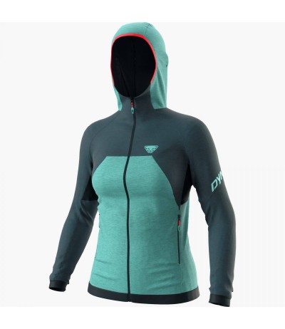 DYNAFIT TOUR WOOL THERMAL HOODED W JACKET blue berry
